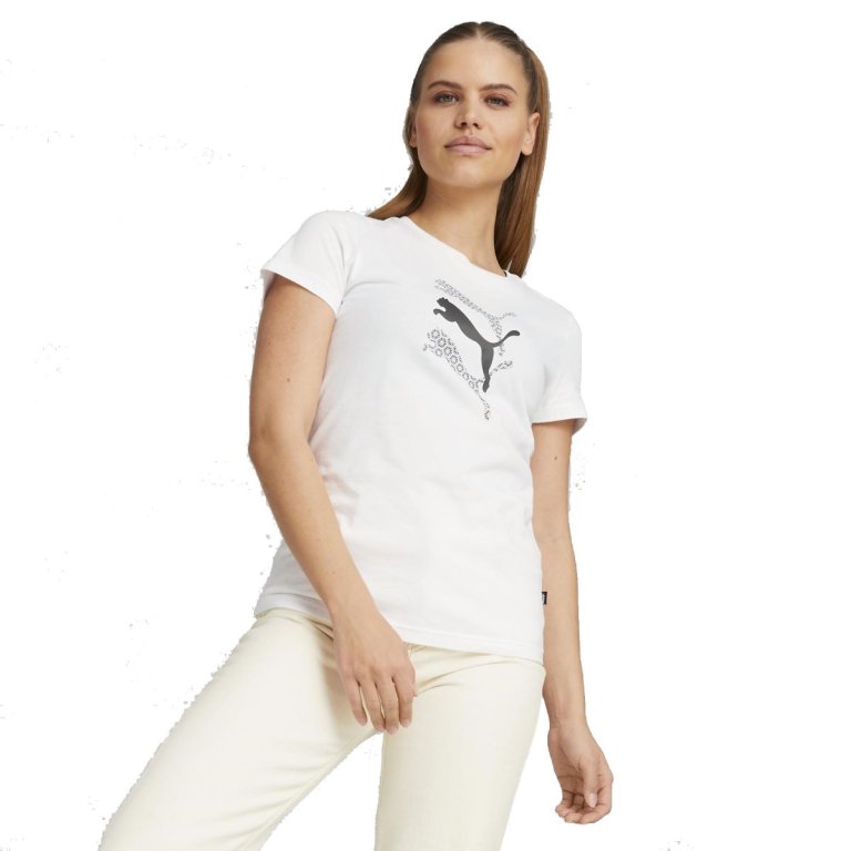 Футболка Puma Graphics Laser Cut Tee W - біла