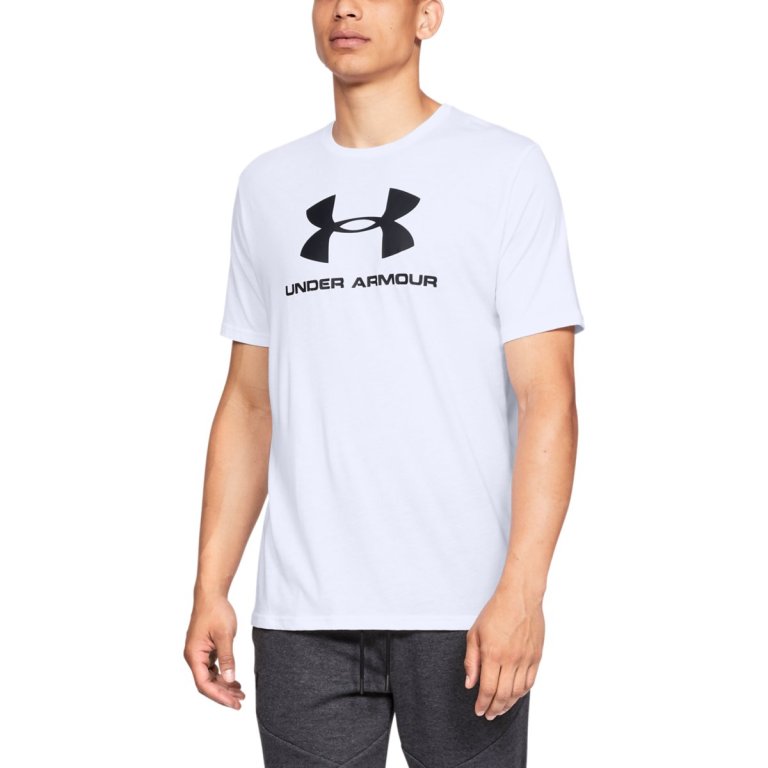 Футболка Under Armour Sportstyle Logo SS M - біла