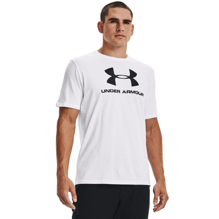 Футболка Under Armour Sportstyle Logo SS M - біла