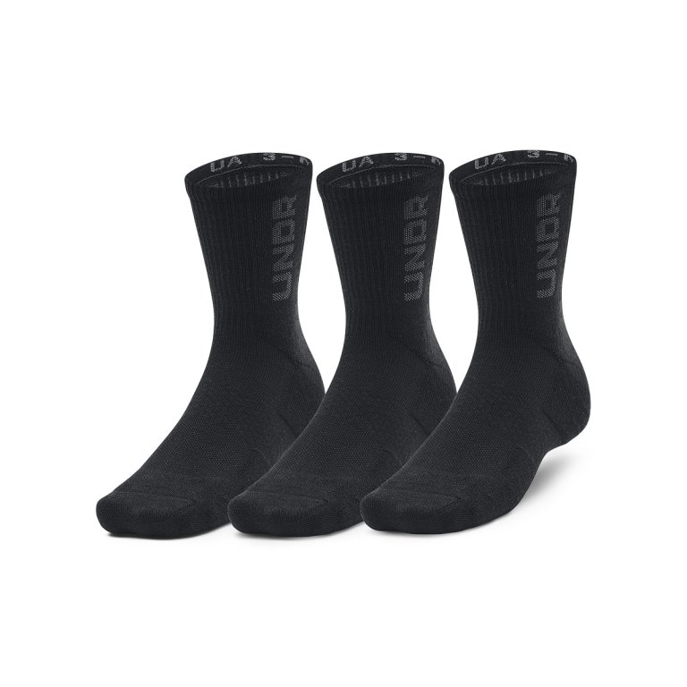 Шкарпетки Under Armour 3-Maker 3pk Mid-Crew Socks - чорні