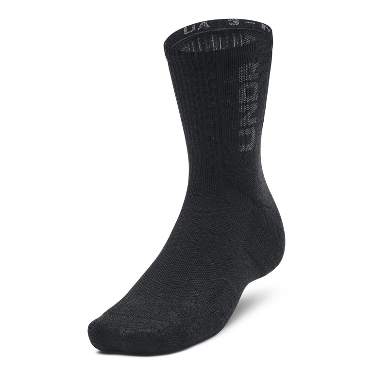 Шкарпетки Under Armour 3-Maker 3pk Mid-Crew Socks - чорні
