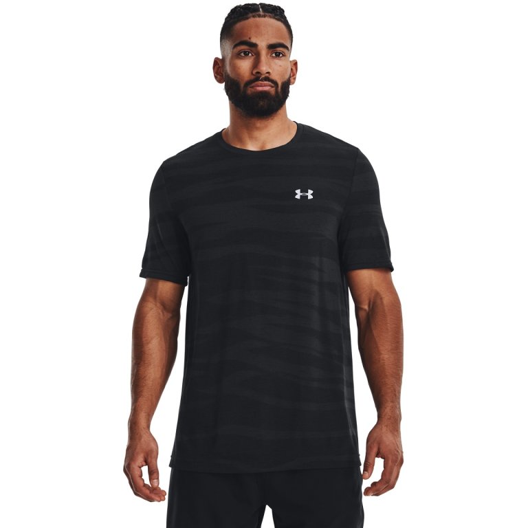 Футболка Under Armour Seamless Wave SS M - чорна