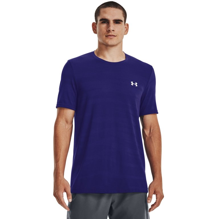 Футболка Under Armour Seamless Wave SS M - синя