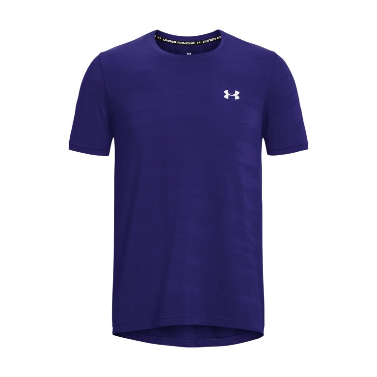 Футболка Under Armour Seamless Wave SS M - синя