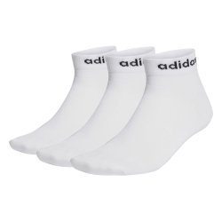 Шкарпетки Adidas Think Linear Ankle 3P Socks - білий/чорний