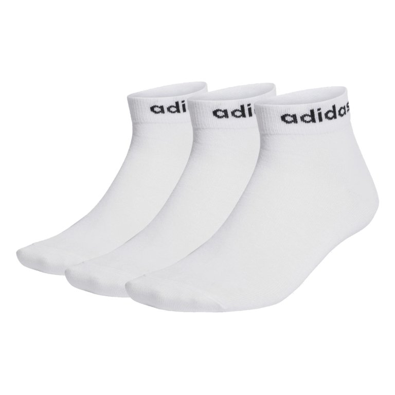 Шкарпетки Adidas Think Linear Ankle 3P Socks - білий/чорний
