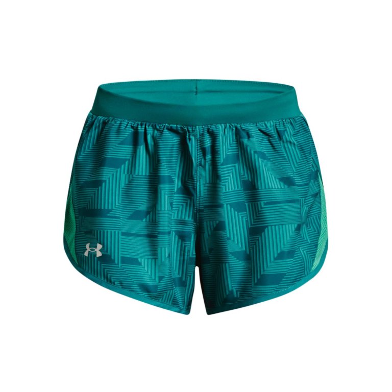 Шорти жіночі (бігові) Under Armour Fly By 2.0 Printed Short W - зелені