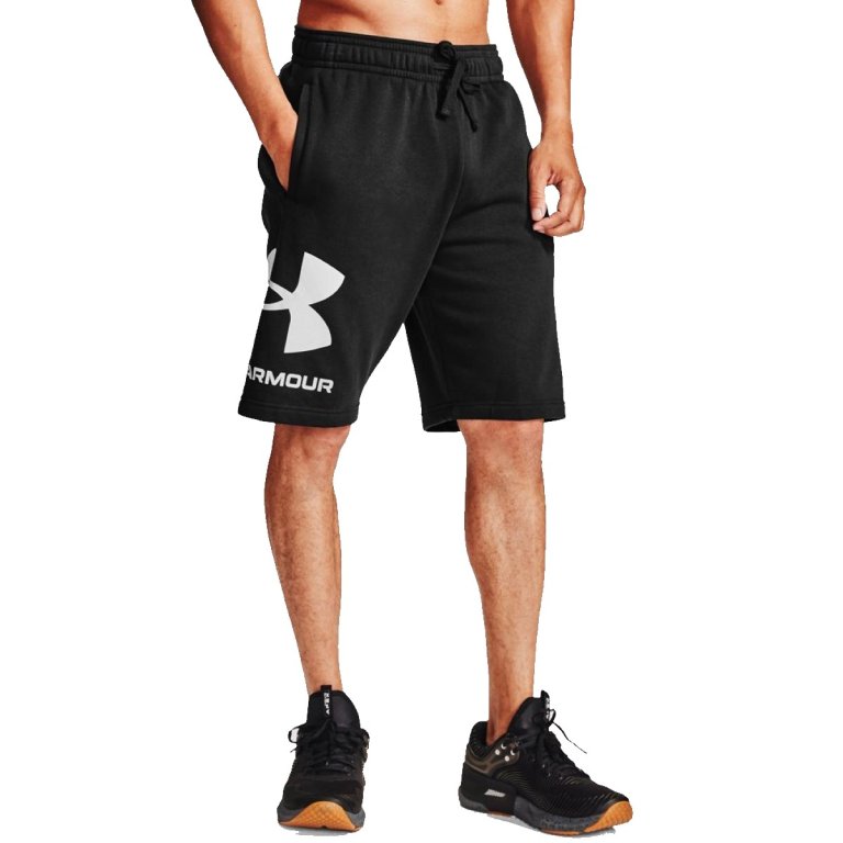 Kraťasy Under Armour Rival FLC Big Logo Shorts M - černá