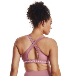 Бюстгальтер Under Armour UA Crossback Mid Bra W - рожевий