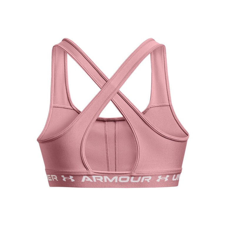 Бюстгальтер Under Armour UA Crossback Mid Bra W - рожевий