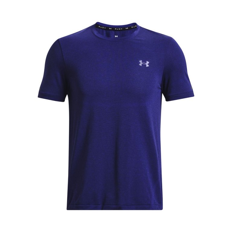 Футболка Under Armour Rush Seamless Legacy SS M - синя