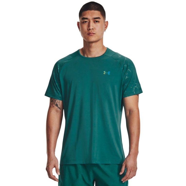 Футболка Under Armour Rush Emboss SS M - зелена