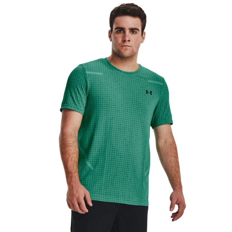 Футболка Under Armour Seamless Grid SS M - зелена