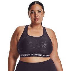 Бюстгальтер Under Armour Crossback Mid Emboss W - темно фіолетовий