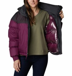 Куртка Columbia Pike Lake™ Cropped Jacket W - бордова/чорна
