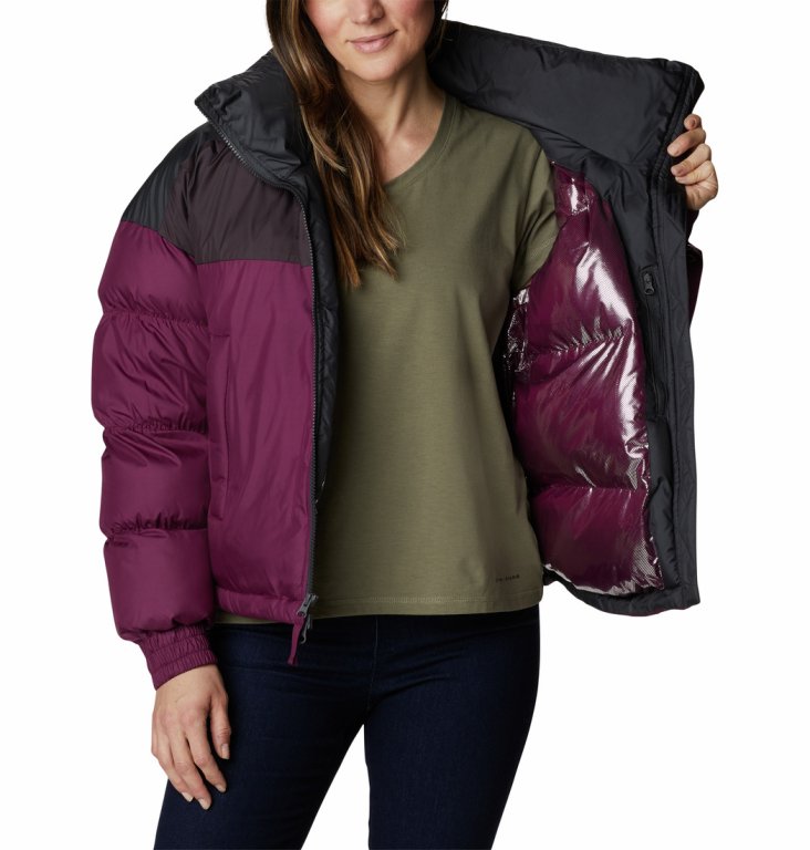 Куртка Columbia Pike Lake™ Cropped Jacket W - бордова/чорна