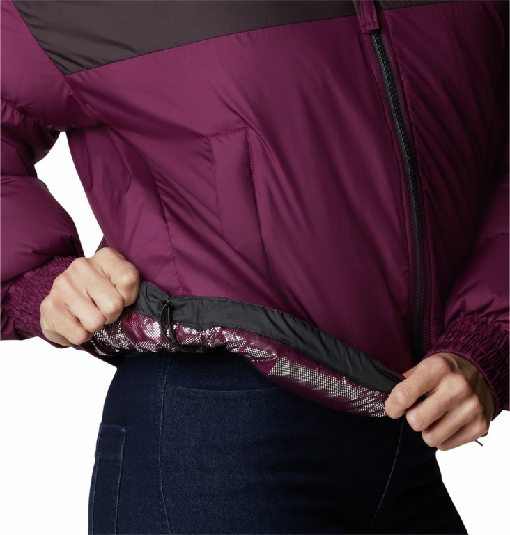 Куртка Columbia Pike Lake™ Cropped Jacket W - бордова/чорна