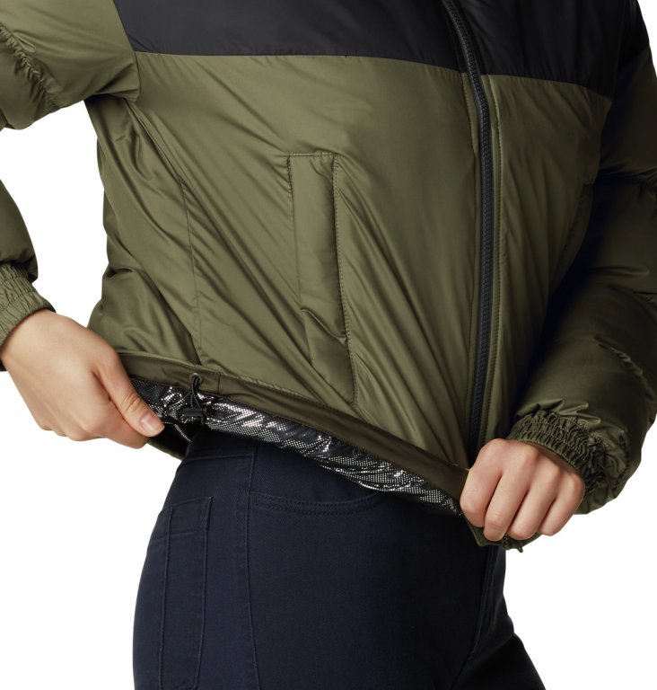 Укорочена куртка Columbia Pike Lake™ Cropped Jacket W - хакі/чорна