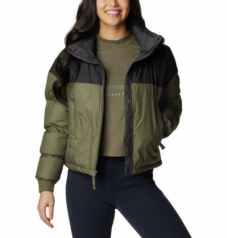 Укорочена куртка Columbia Pike Lake™ Cropped Jacket W - хакі/чорна