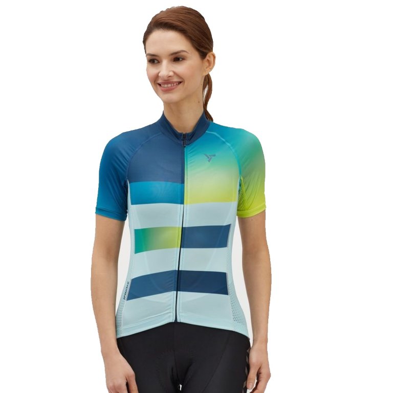 Cyklistický dres SILVINI Mazzana WD2045 M - modrá/tyrkysová