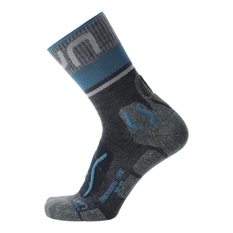 Шкарпетки UYN Trekking One Merino Socks W - сірий/синій