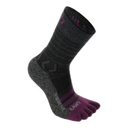 Шкарпетки UYN Trekking Five Merino Socks W - сірі/фіолетові