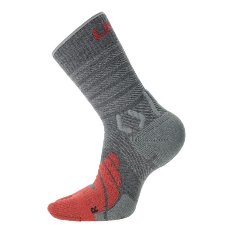 Шкарпетки UYN Trekking Five Merino Socks W - сірий/рожевий
