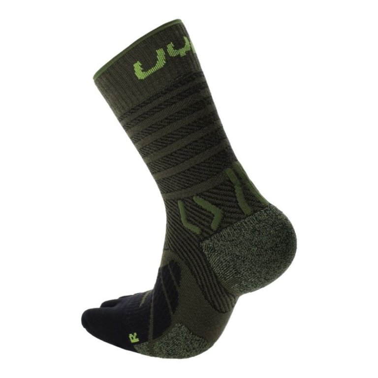 Шкарпетки UYN Trekking Five Merino Socks M - зелений/чорний