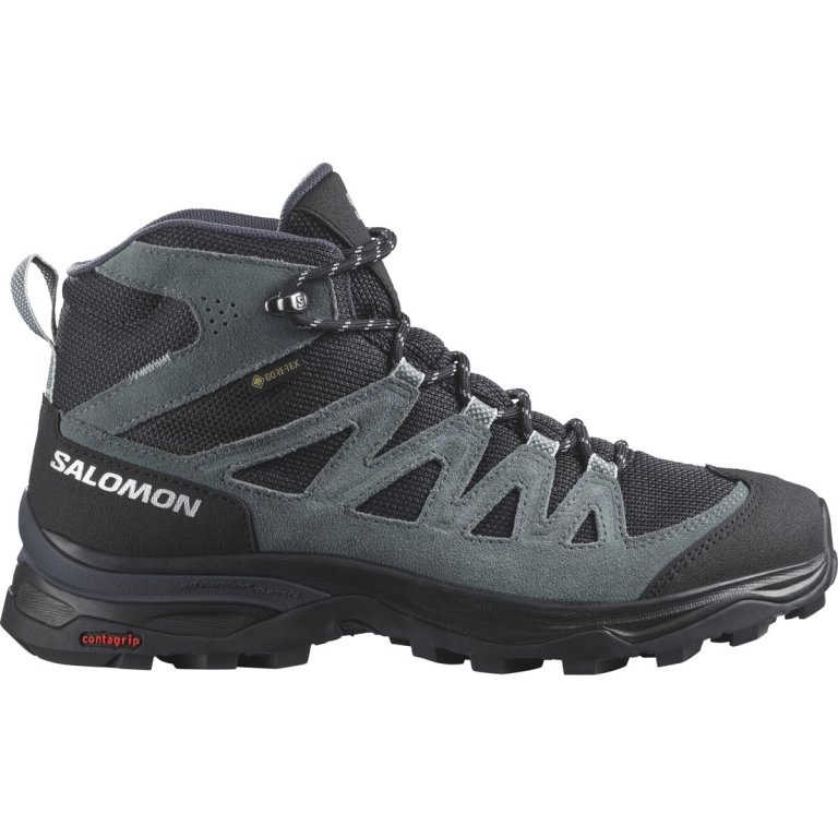 Взуття Salomon X Ward Leather Mid GTX W - чорне/сіре