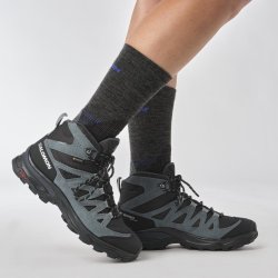 Взуття Salomon X Ward Leather Mid GTX W - чорне/сіре