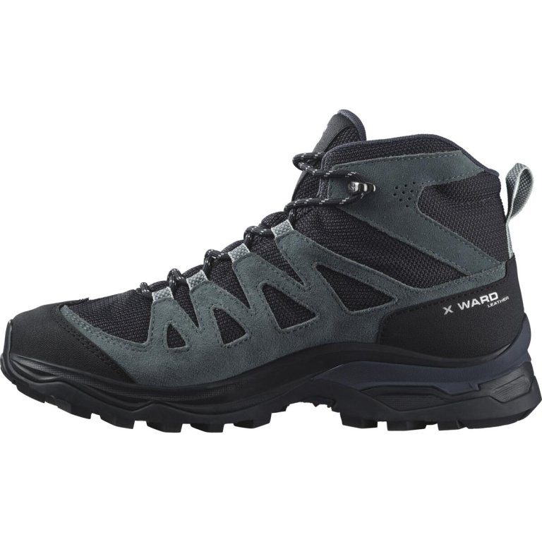 Взуття Salomon X Ward Leather Mid GTX W - чорне/сіре