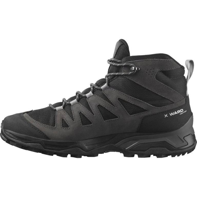 Взуття Salomon X Ward Leather Mid GTX M - чорне