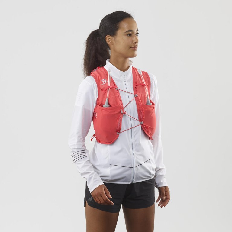 Рюкзак Salomon Adv Skin 8 з флягами W - червоний