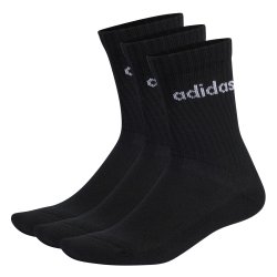 Шкарпетки Adidas Linear Crew Cushioned 3P Socks - чорно/білі