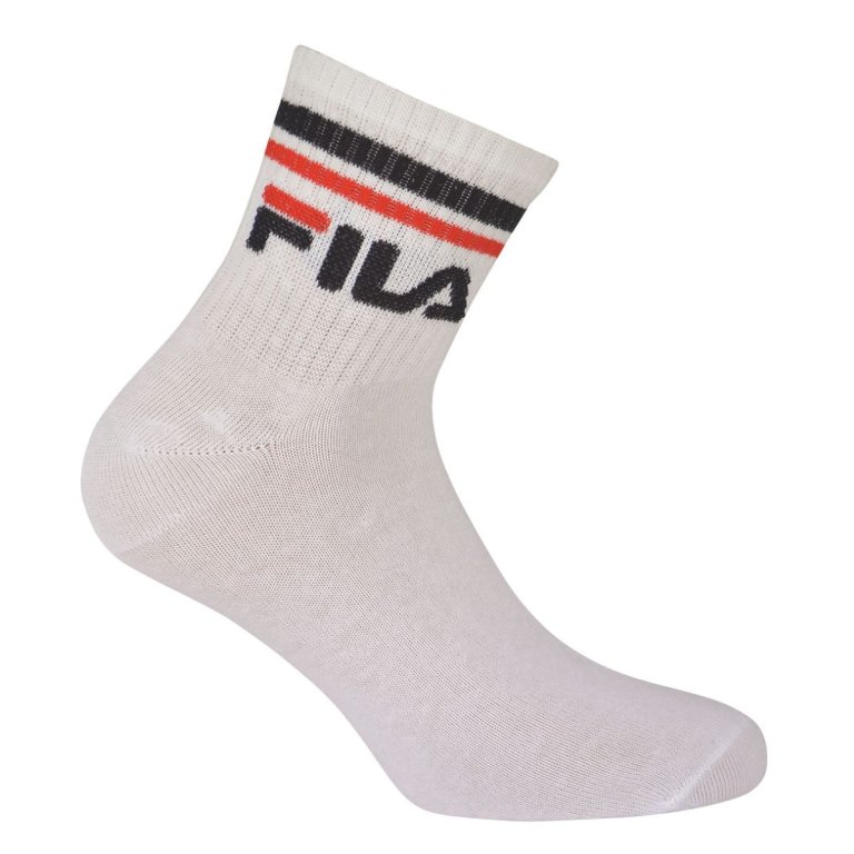 Шкарпетки Fila Quarter Plain 3 Pack - білі