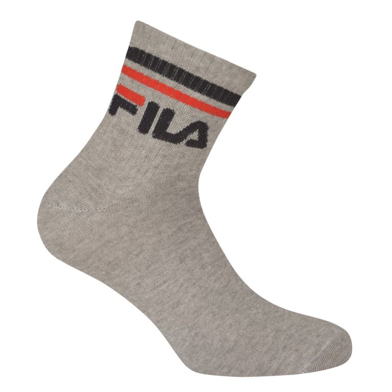 Шкарпетки Fila Quarter Plain 3 Pack - сірі