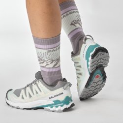 Кросівки Salomon Xa Pro 3D v9 W - сірі/ зелені/ рожеві
