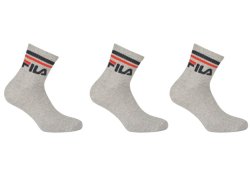 Шкарпетки Fila Quarter Plain 3 Pack - сірі