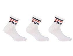 Шкарпетки Fila Quarter Plain 3 Pack - білі