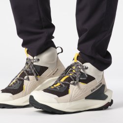Кросівки високі Salomon Elixir Mid GTX M - світло-бежеві/ чорні/ жовті