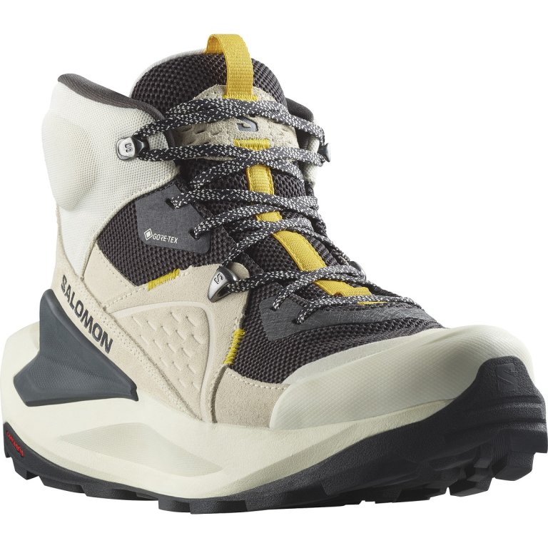 Кросівки високі Salomon Elixir Mid GTX M - світло-бежеві/ чорні/ жовті