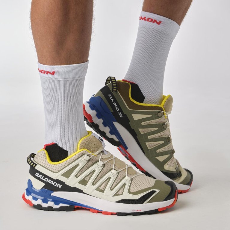 Кросівки Salomon XA PRO 3D V9 M - білі/ зелені/ сині