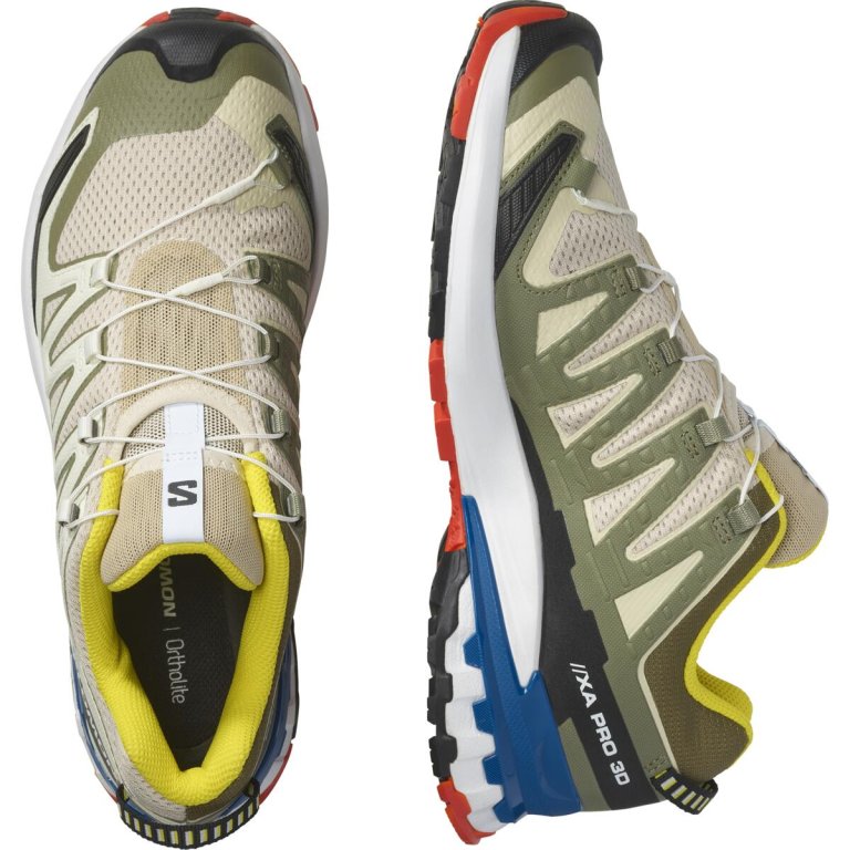 Кросівки Salomon XA PRO 3D V9 M - білі/ зелені/ сині