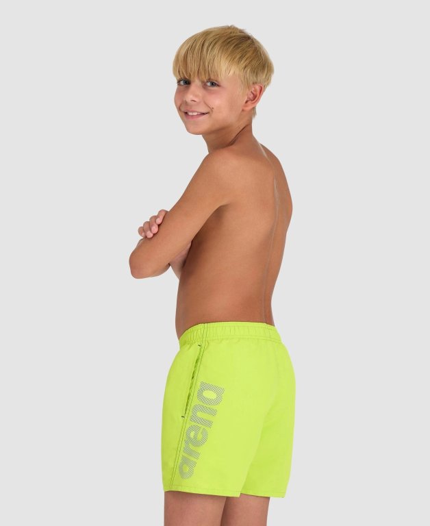 Koupací šortky Arena Fundamentals Logo Boxer J - zelená