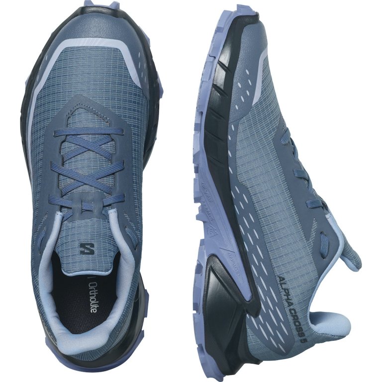 Кросівки Salomon Alphacross 5 W - сині/сірі