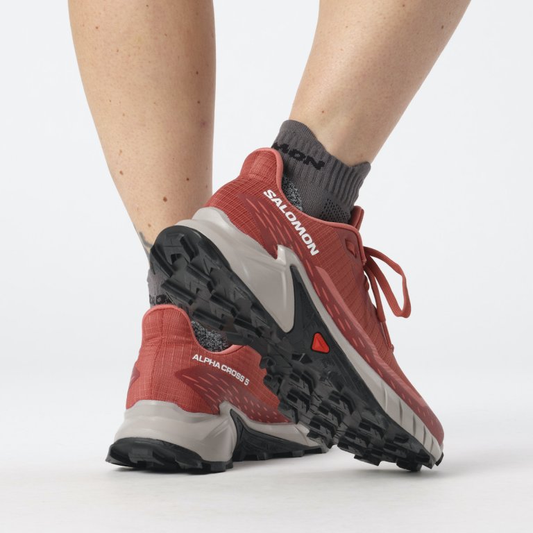 Кросівки Salomon Alphacross 5 W - червоні/ рожеві