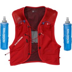 Рюкзак Salomon S LAB Pulsar 3 з флягами - червоний/чорний