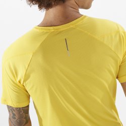Футболка Salomon Cross Run SS Tee M - жовта