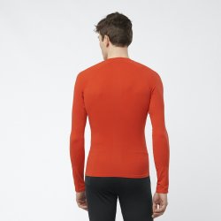 Футболка Salomon S LAB Ultra LS Seam Tee - червона