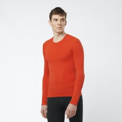 Футболка Salomon S LAB Ultra LS Seam Tee - червона